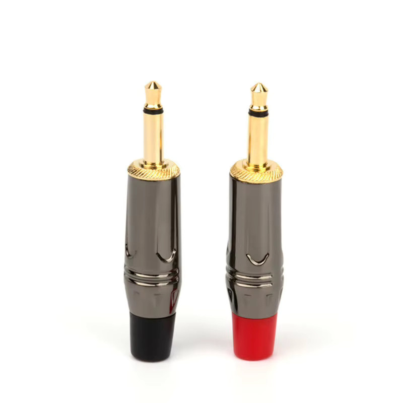HEDANP 3,5 mm Audio-Anschluss 2-poliger Mono-Stecker männlich zum Löten in Multicolor - Bild 2