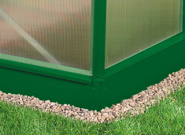 Vitavia Stahlfundament 5800 für Gewächshaus Calypso, smaragdgrün, B/T/H: 302 x 192 x 12,5 cm - Bild 1