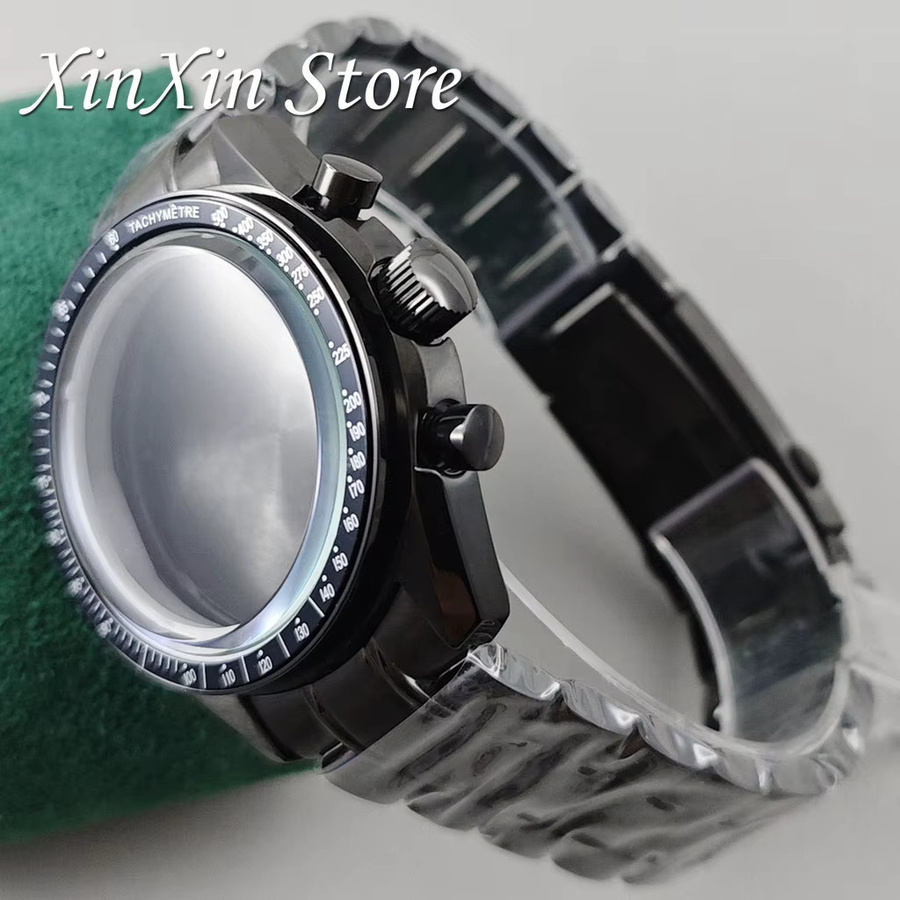 XINGHAN Chronograph, Edelstahl, Schwarz, 39,7 mm - Bild 2