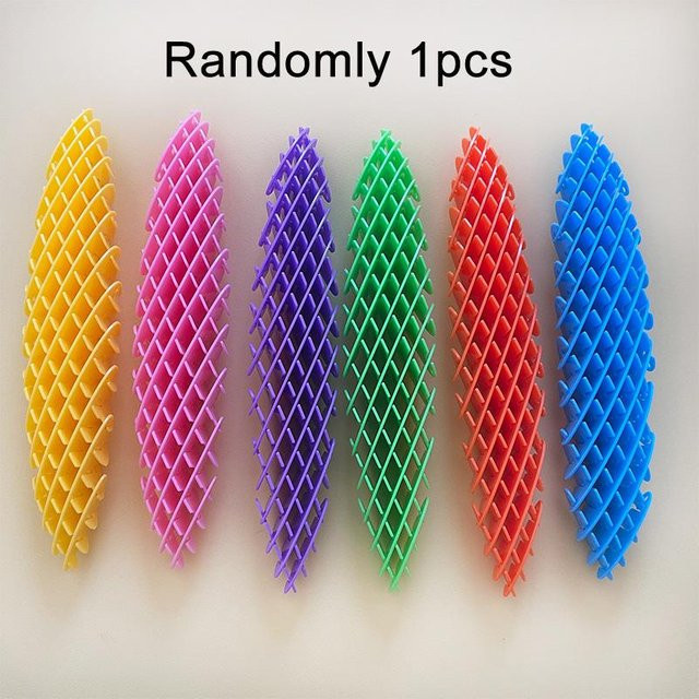Linyi toy Fidget Wurm Spielset, dehnbar, elastisch, mit Netz - Bild 1