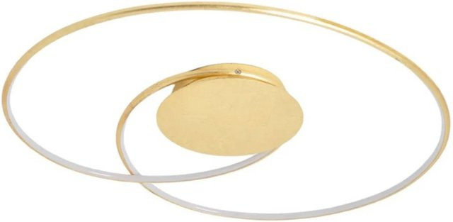 Lindby LED Deckenleuchte Joline Modern Gold Messing aus Metall 1-flammig Rund - Bild 1