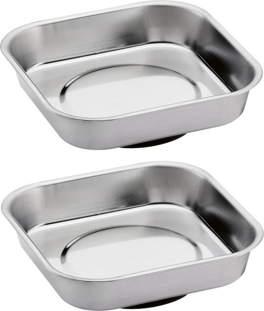 Parkside Magnetschale Set 2-teilig aus Edelstahl in Silber - Bild 1