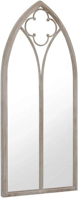 vidaXL Gartenspiegel aus Eisen und Glas in Sand, B/H: 100 x 45 cm - Bild 1
