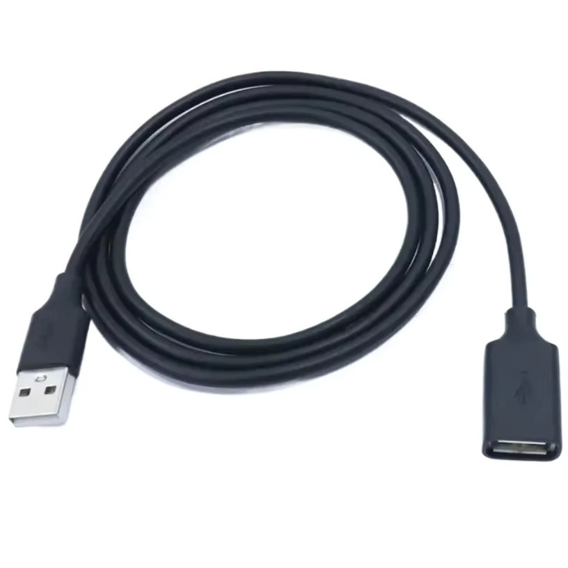 VIKEFON USB 2.0 Verlängerungskabel in Schwarz, Stecker auf Buchse Datenkabel für PC, TV und mobile Festplatten - Bild 5