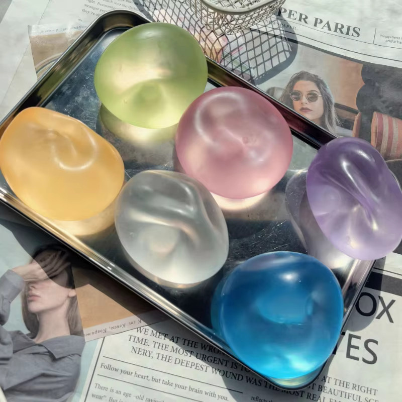 Bandai Mochi-Quetschspielzeug, Transparentes Kokosnussöl-Maltose-Quetschspielzeug, Sensorikspielzeug - Bild 3