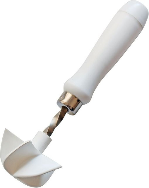 Schneider Kaisersemmeldrücker in Weiß, Durchmesser: 6,4 cm, Länge: 20 cm - Bild 1