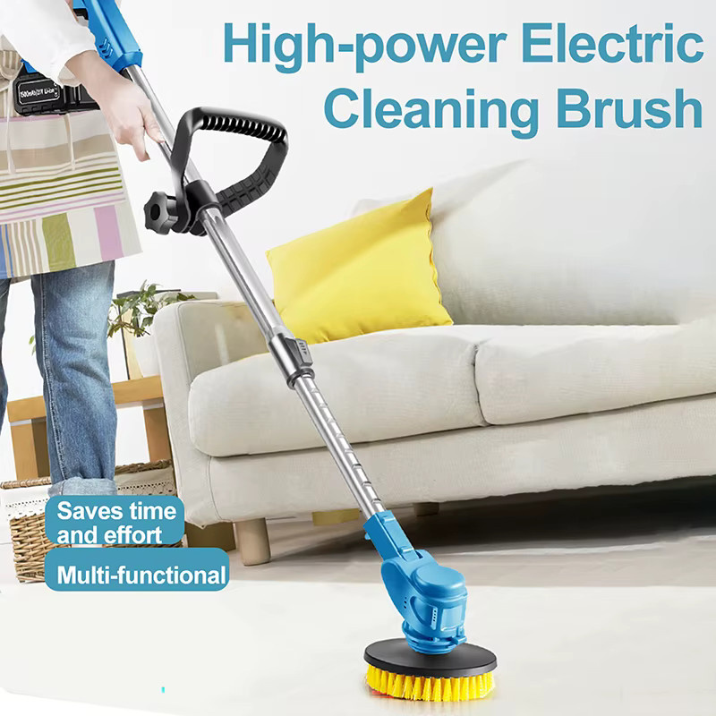 Dreamburgh Elektrische Reinigungsbürste für Makita-Akku in Blau mit 3 flachen Bürsten und 5000 U/min ohne Akku - Bild 2