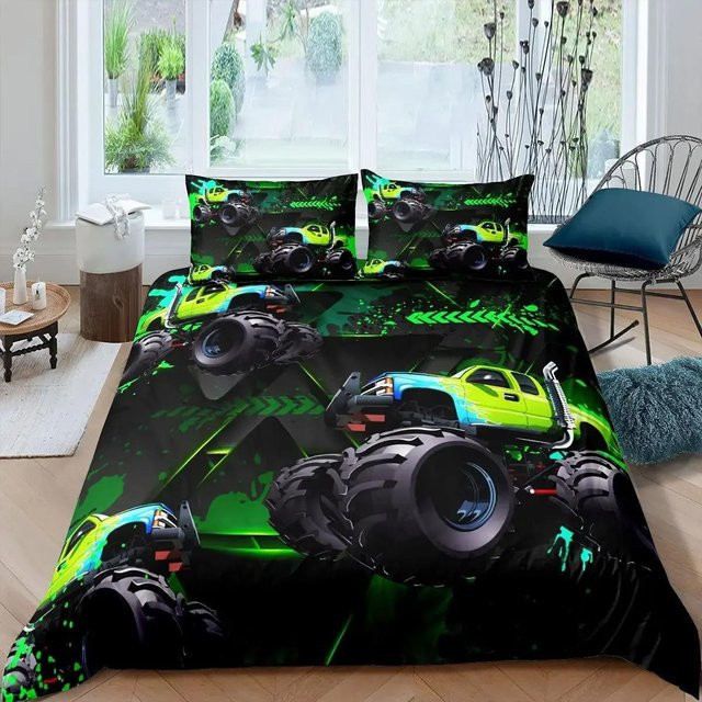Binchi Outdoor Product Bettwäsche-Set Retro Traktor mit 3D-Design aus Polyester, B/H: 135 x 200 cm - Bild 1