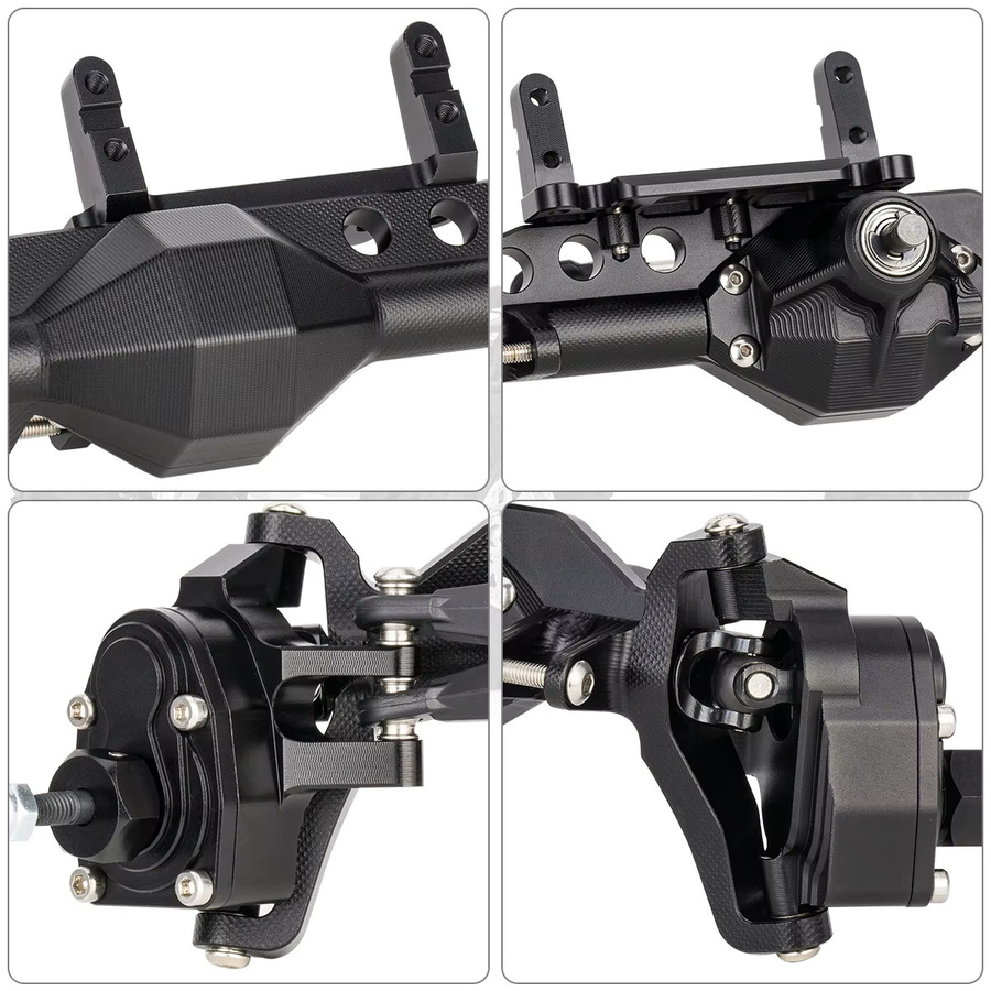 MALOM RC Aluminium 4WS Offset-Portalachssatz mit Servohalterung, 1:10, Zubehör - Bild 3