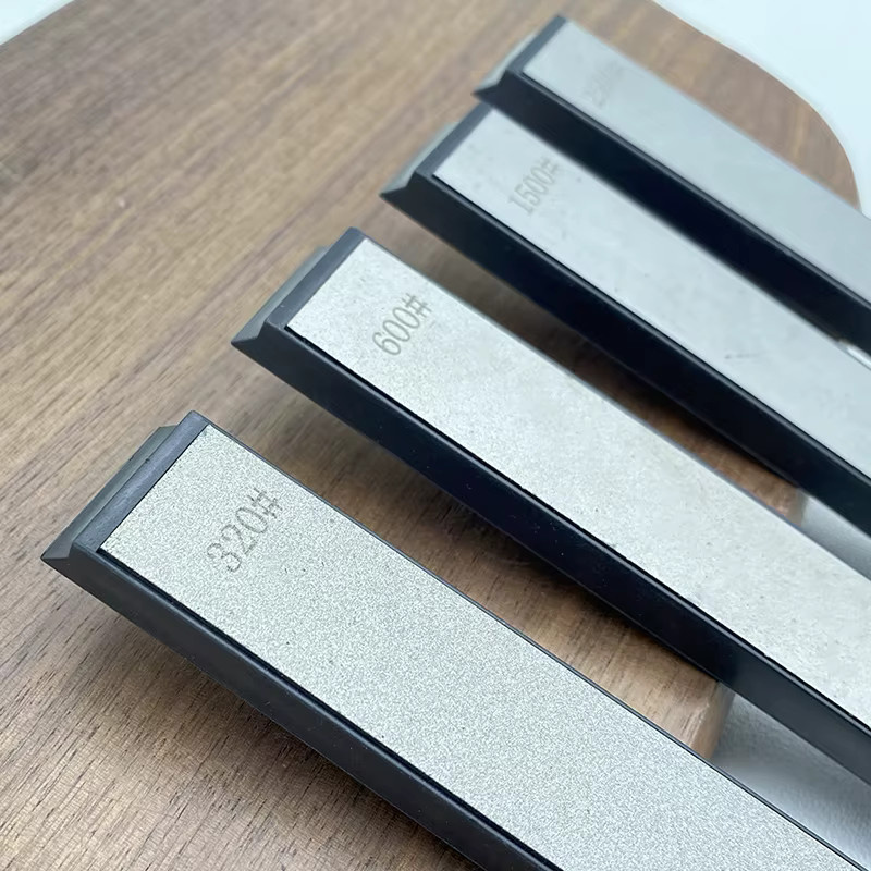 RSCHEF Diamant-Schleifstab in Grau zur Korrektur der Schneidkante und zum Schärfen von Messern - Bild 3