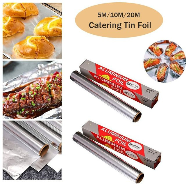 Verdickte Aluminiumfolie für Catering und BBQ in Silber - Bild 1