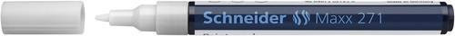 Schneider Lackmarker Maxx 271 Permanentmarker Weiß mit Bullet-Spitze 1 mm und 2 mm - Bild 1