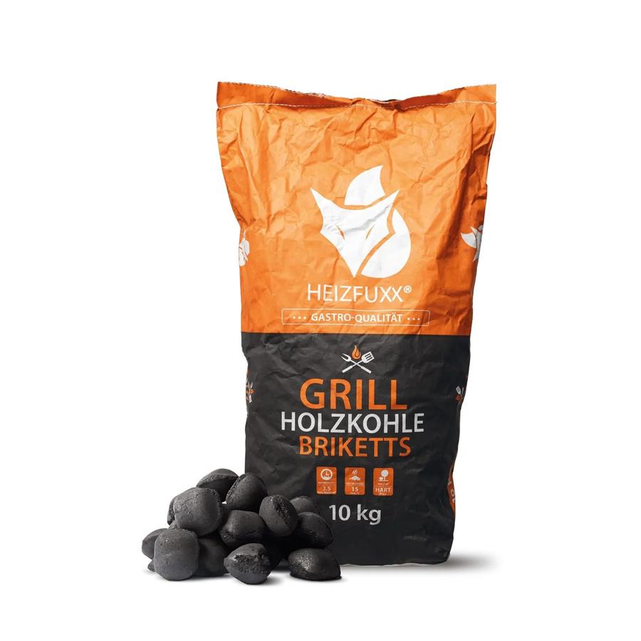 Heizfuxx Grillbriketts aus Hartholz, 10 kg - Bild 2