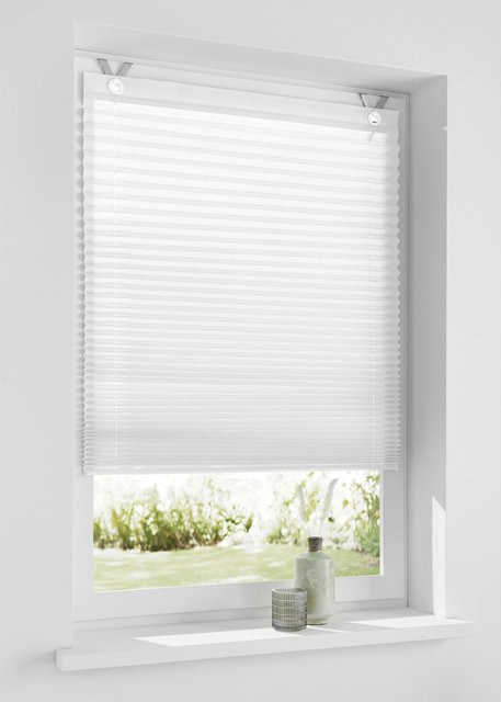 Heine Home Plisseerollo Single Pleat in Weiß, semi-transparent, 125 x 125 cm - Bild 1