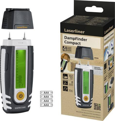 Laserliner DampFinder Compact Materialfeuchtemessgerät in Schwarz - Bild 1