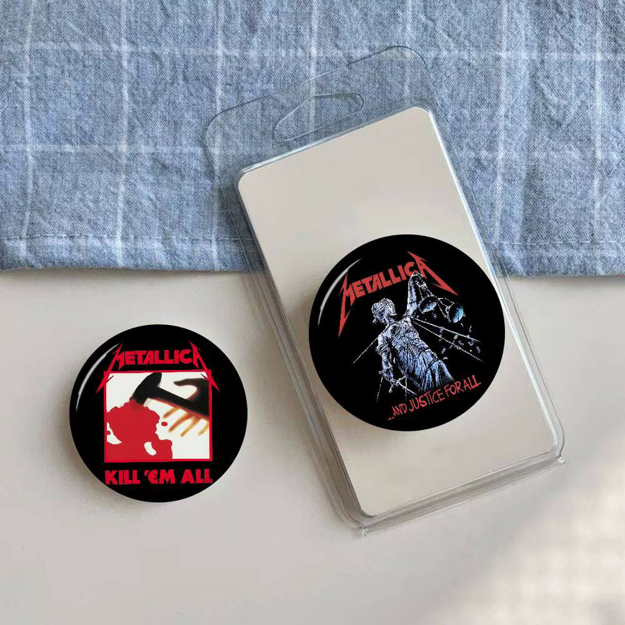 kayou Anstecknadel Metall, Logo M-Metallica Band Cartoon, Unisex - Bild 3