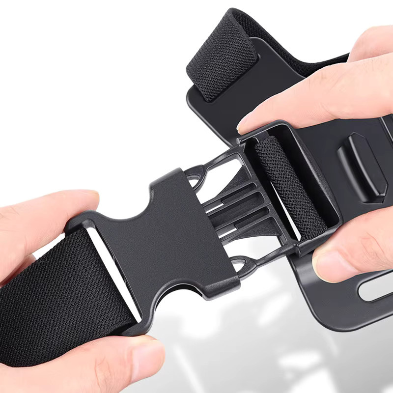 ORBMART Brustgurt-Halterung für Mobiltelefone und Action-Kameras wie GoPro Hero 11 10 9 8 sowie DJI Action, Schwarz, POV-Halterung für iPhone 14 - Bild 3