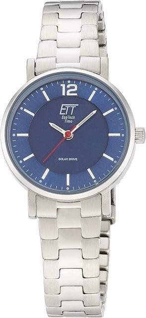 ETT Eco Tech Time Damenuhr, Solar, Edelstahl, Blau, 29 mm, 5 ATM - Bild 1