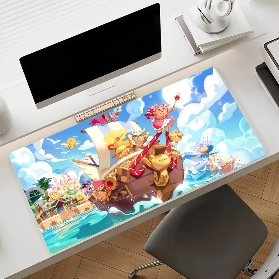 Game C-Cookie R-Run Kingdom Mauspad in Multicolour, rutschfeste Gaming-Schreibtischunterlage mit Gummikante - Bild 2
