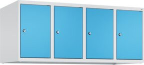 C+P Aufsatzschrank 7035/5012 mit 4 Abteilen und Zylinderschloss, B/T/H: 50 x 120 x 50 cm - Bild 1
