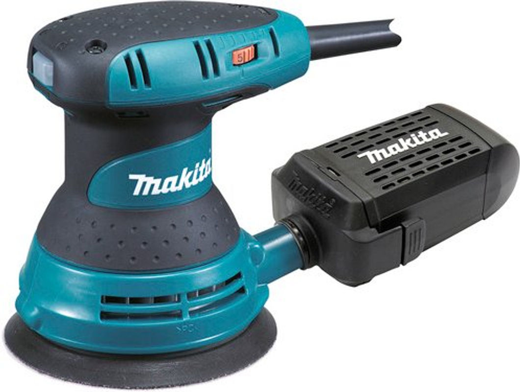 Makita Exzenterschleifer BO5031J in Schwarz und Petrol mit 300 W und 125 mm Schleifscheiben-Durchmesser - Bild 2