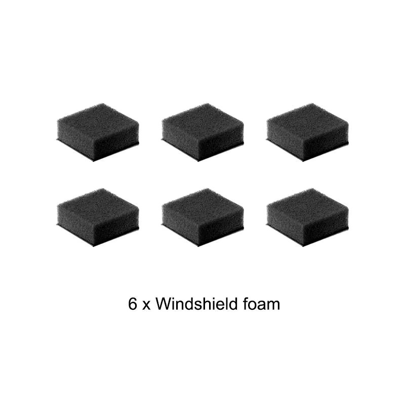 PULUZ 6er Set Windschutz Schaumdichtung zur Rauschunterdrückung in Schwarz für Insta360 X5, X4 und X3 Kamerazubehör - Bild 2