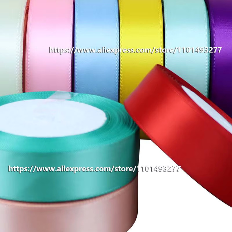 Lucky Bay Satinband aus Polyester für DIY Dekorationen, Rollenlänge: 18,28 m, erhältlich in verschiedenen Breiten: 9 mm, 16 mm, 25 mm, 38 mm, 50 mm, Mehrfarbig - Bild 3