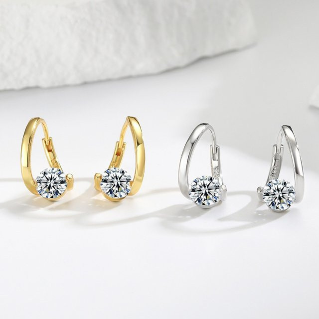 BJXMOSO Ohrringe, 925 Silber, Zirkonia, Damen - Bild 1