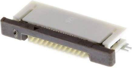 Molex FFC/FPC-Anschluss 12-polig in Weiß mit 0,5 mm Rastermaß - Bild 1