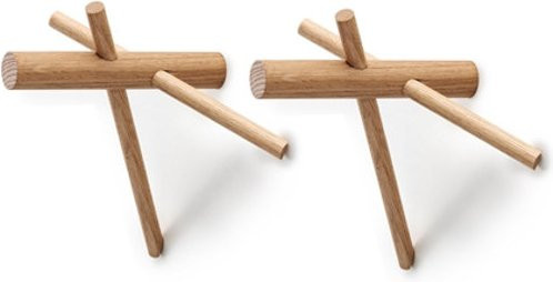 Normann Copenhagen Sticks Garderobe in Braun mit Haken im nordischen Design - Bild 1