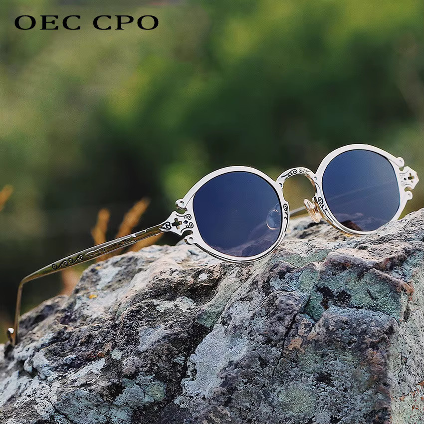 OEC CPO Sonnenbrille Cat-Eye, Metall, Vollrand, Unisex - Bild 1