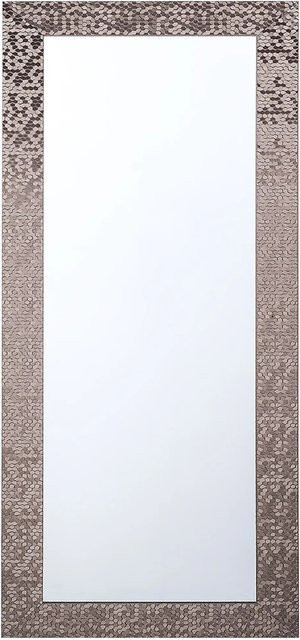 Beliani Wandspiegel MARANS in Braun mit geometrischem Design, B/H: 50 x 130 cm (2 Stück) - Bild 1