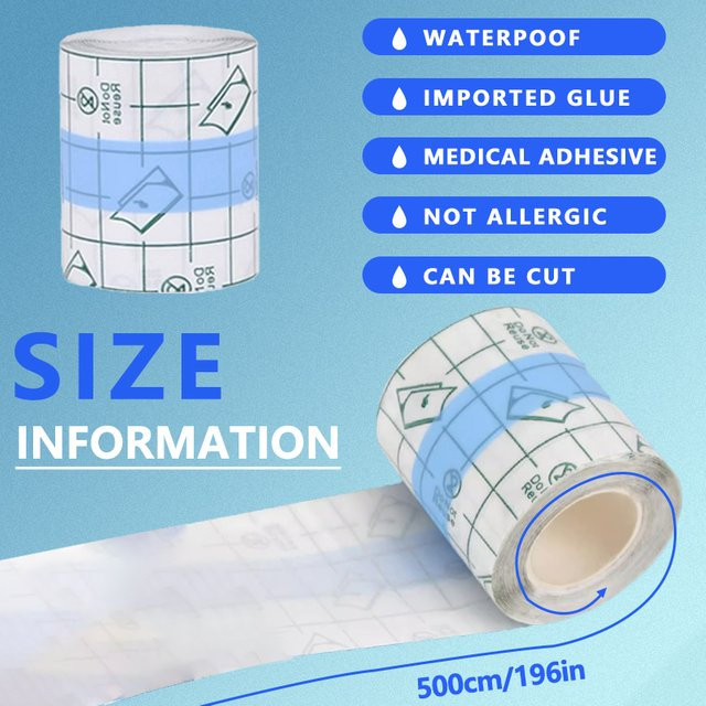 Wasserfestes Medizin-PU-Klebeband in Transparent für Tattoo-Nachsorge und Hautschutz - Bild 1