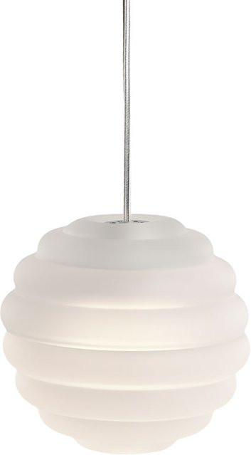 Tom Dixon Press Sphere Mini LED-Pendelleuchte in Weiß und Transparent mit warmweißem Licht (2700K) - Bild 1