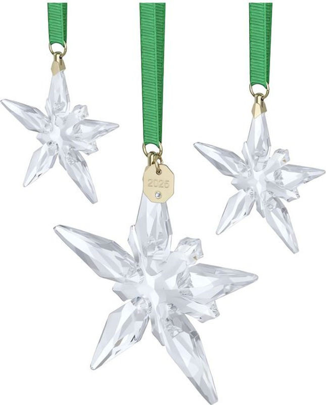 SWAROVSKI Kristall-Hängeornament Stern in Silber und Transparent für Weihnachten - Bild 1