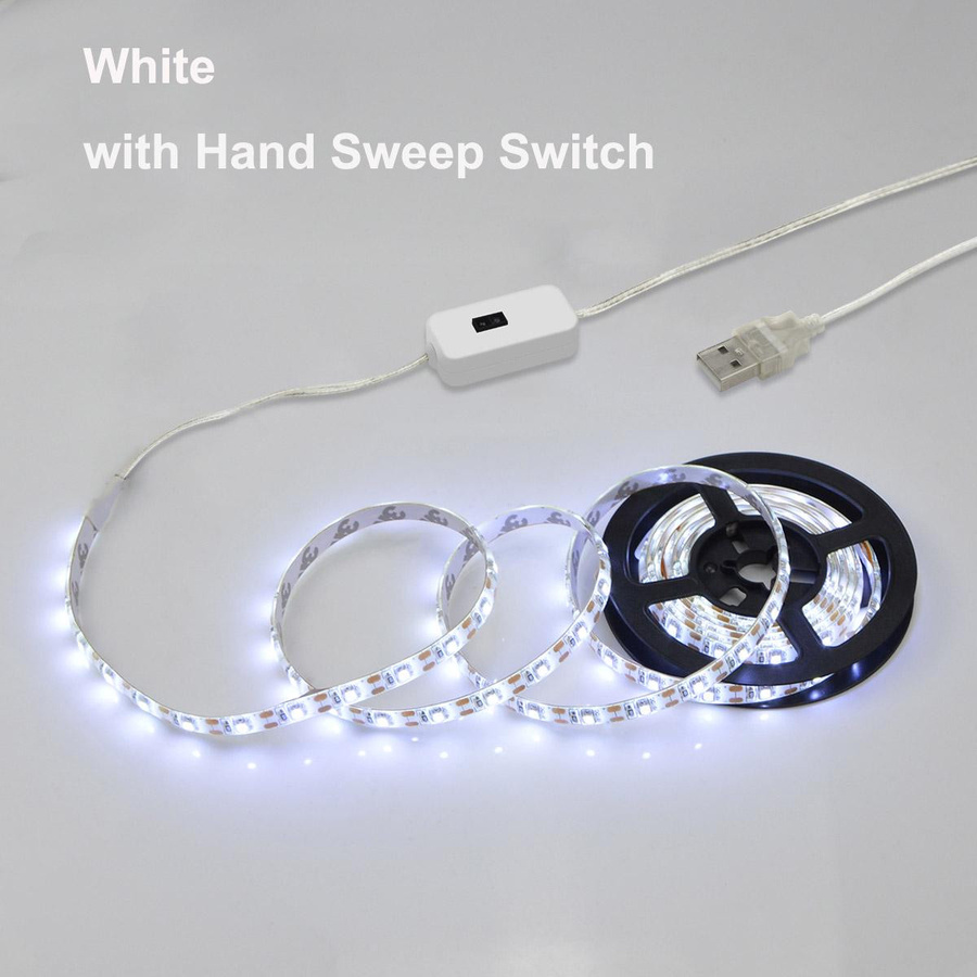 MALITAI LED-Unterschrankleuchte mit Handschwenk-Bewegungssensor und USB-Anschluss, Weiß - Bild 2