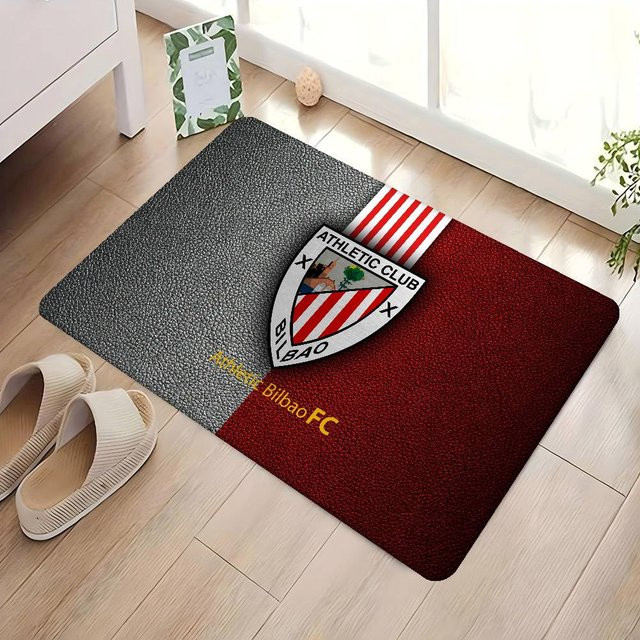 Rutschfeste Fußmatte Athletic Club De Bilbao im nordischen Stil für Wohnzimmer und Eingangsbereich, B/H: 60 x 40 cm - Bild 1
