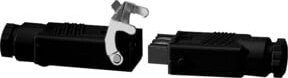 Somfy Hirschmann Steckverbindung 9701566 schwarz IP54 16A - Bild 1