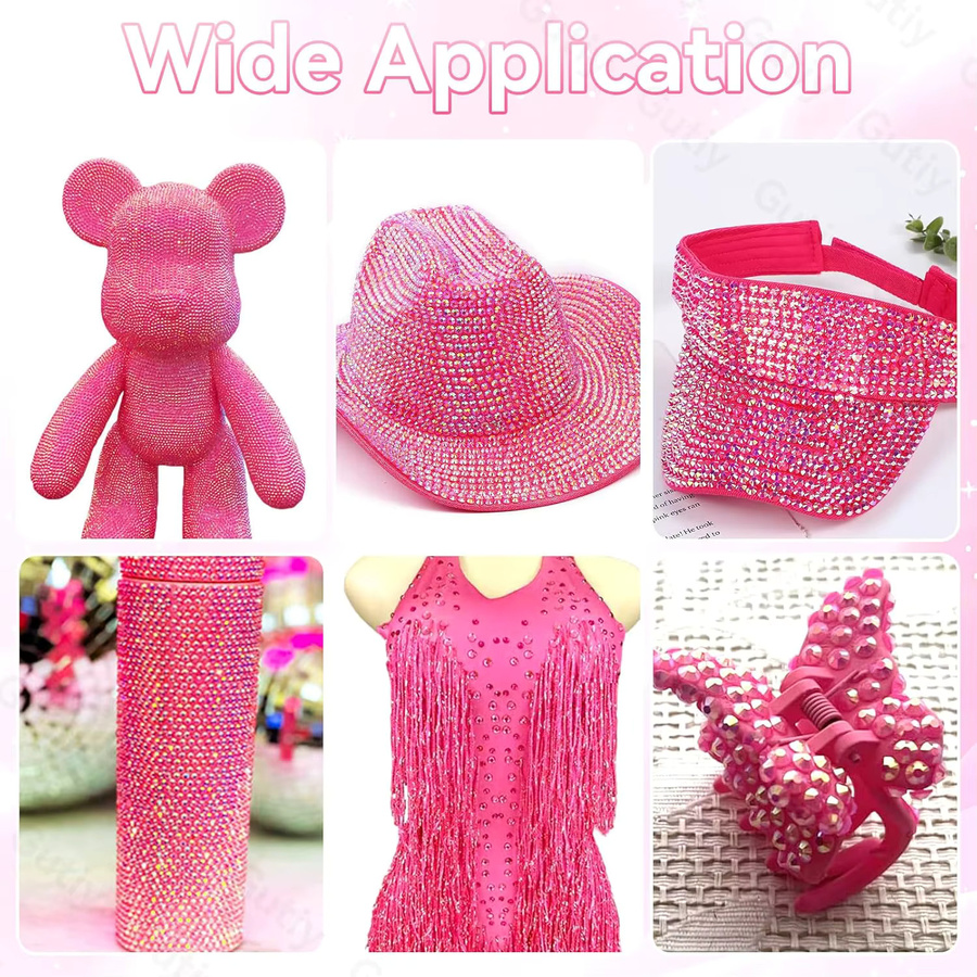 OEMOO Jelly Bedazzling Kit Rosa AB-Serie Edelsteine aus Kunstharz für DIY-Projekte und Make-up - Bild 1