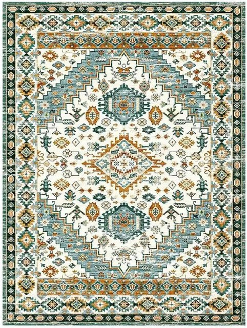 Karpetti Orient Teppich Mehrfarbig Rutschfest und Waschbar B/T: 60 x 40 cm - Bild 1