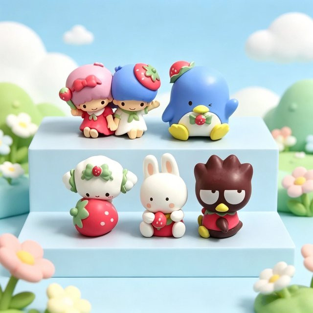 Sanrio Secret Forest Tea Party Erdbeer-Freunde Styling Blind Box, Spielzeugfiguren, Einzelfigur - Bild 1