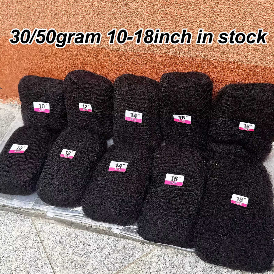 Magic Wave Afro Kinky Bulk Echthaar, 10-18 Zoll, Remy Haarbündel - Bild 2