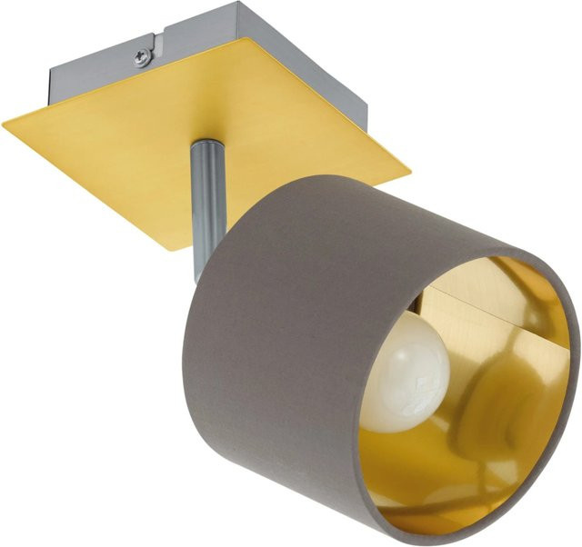 Eglo Wandlampe Valbiano Spot in Messing Nickel Matt und Cappuccino-Gold - Bild 1