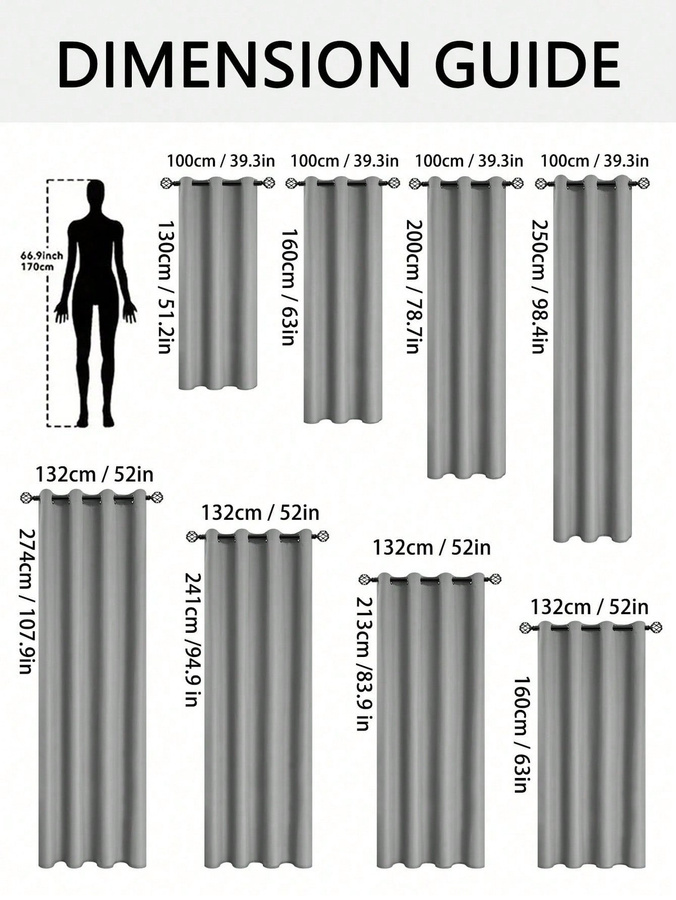Verdunkelungsvorhang Yiran Furniture in Rosa mit isoliertem Futter und Ösen, Breite: 132 cm, Höhe: 274 cm - Bild 2