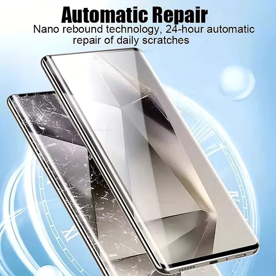 Transparente Hydrogel-Folie als Displayschutz für Samsung Galaxy S26 Ultra, S25 Ultra, S26 Plus, S25 FE, S24, S23 und S22 - Bild 3