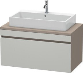 Duravit Waschtischunterschrank DuraStyle in Betongrau/Basaltgrau mit einer Auszug, Breite: 100 cm, Tiefe: 54,8 cm, Höhe: 51,2 cm - Bild 1