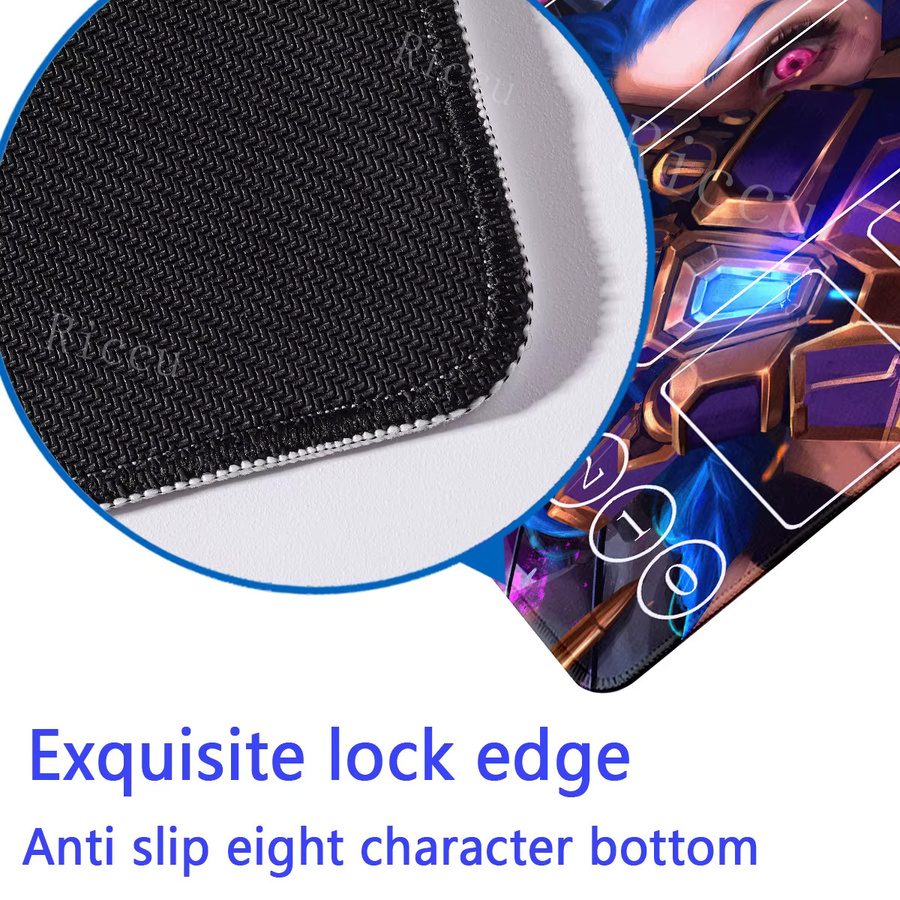 Potdemiel Karten-Spielmatte League of Mouse Pad Legends Jinx Series LOL, multicolor - Bild 4