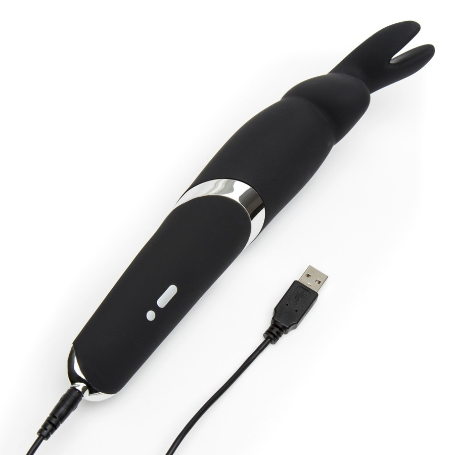 Massagevibrator Wand Vibrator mit stimulierenden Öhrchen von happyrabbit in Schwarz - Bild 3