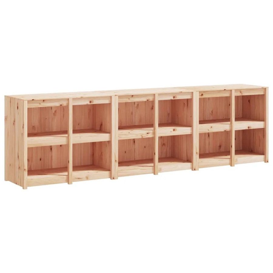 vidaXL Outdoor-Küchenschränke aus massivem Kiefernholz, 3 Stück, Braun, B/T/H: 55 x 92 x 106 cm - Bild 2