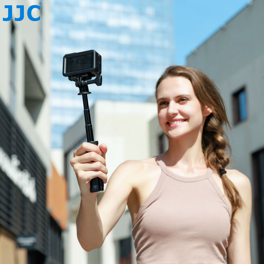 JC Mini Selfie-Stick Stativ für DJI Osmo Pocket 3, Action 5 Pro, GoPro Hero 13 12 11 10 9 und Insta 360 X4 X5 in Schwarz oder Weiß - Bild 5